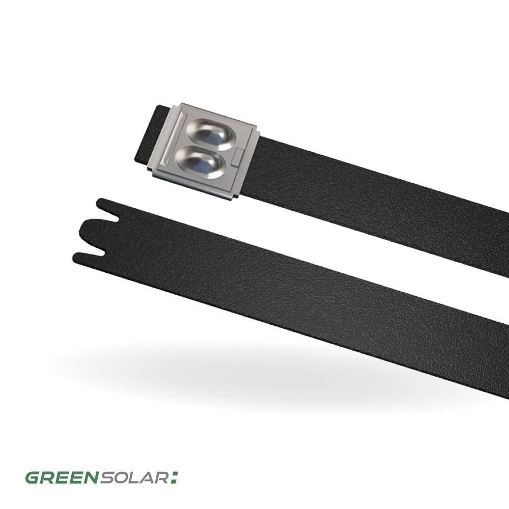 Edelstahlkabelbinder 12 Stück schwarz – Bild 2