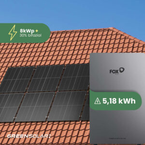 Solaranlage Ziegeldach 8kWp mit Speicher 5,18 kWh