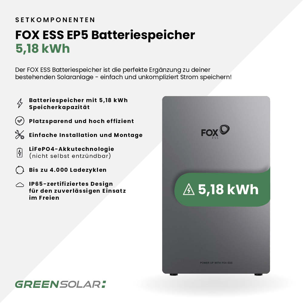 Solaranlage Flachdach 8kWp mit Speicher 5,18 kWh – Bild 6