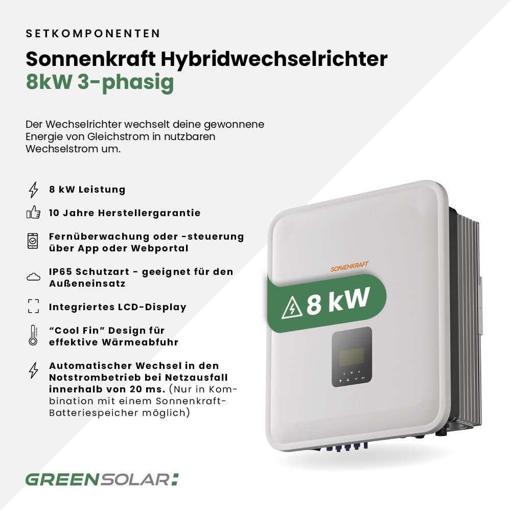 Solaranlage Flachdach 8kWp mit Speicher 5,18 kWh – Bild 8