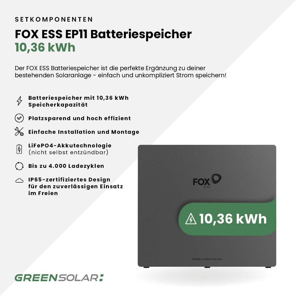 Solaranlage Flachdach 10kWp mit Speicher 10,36 kWh – Bild 6