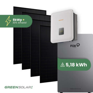 Solaranlage 8kWp mit Speicher 5,18 kWh ohne Halterung