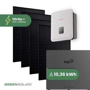 Solaranlage 10kWp mit Speicher 10,36 kWh ohne Halterung