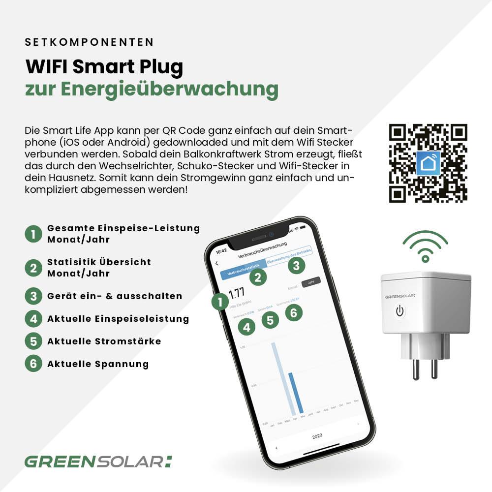 Balkonkraftwerk Ziegeldach M - Komplett-Set (900W) – Bild 10