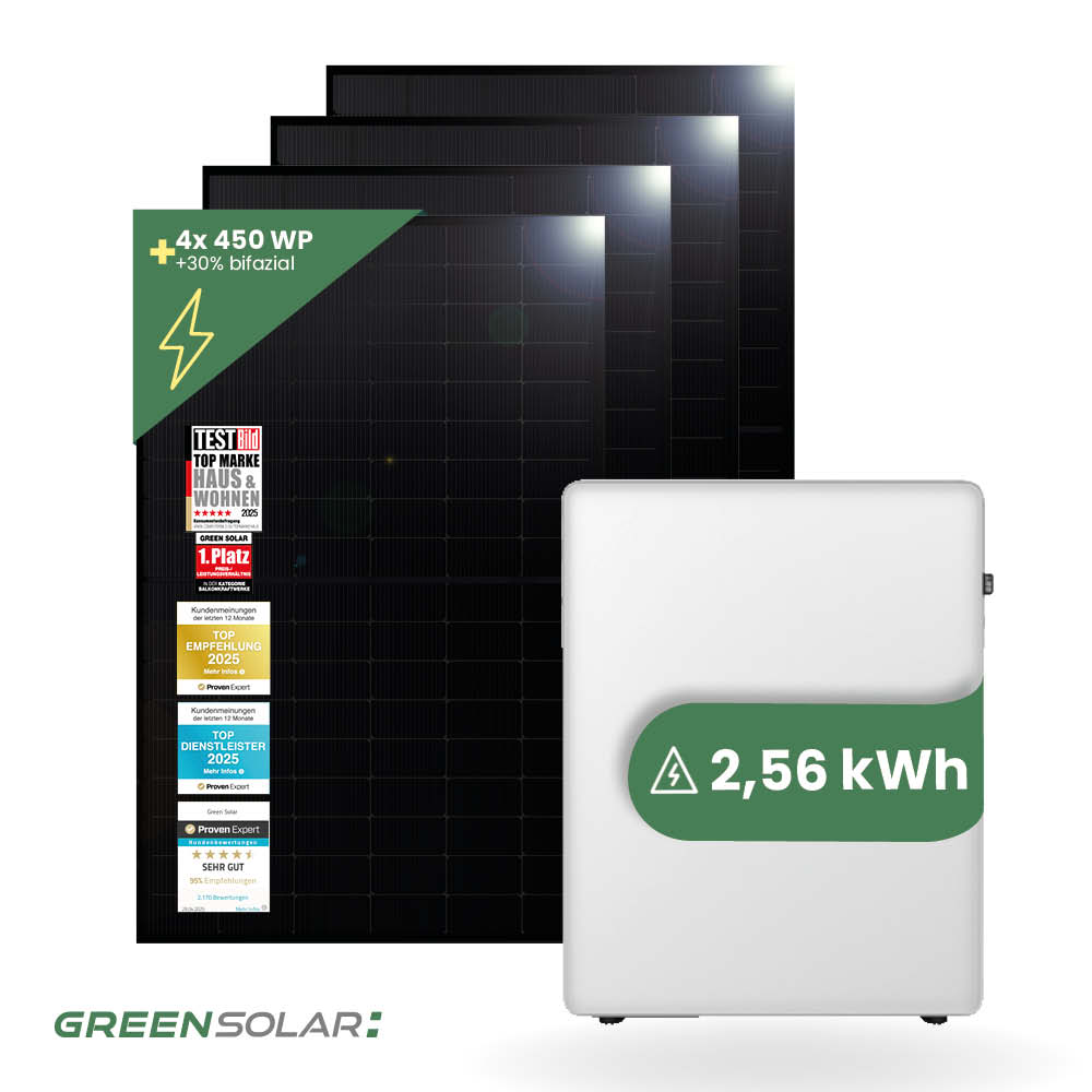 Balkonkraftwerk Basis XL 1800W mit EET SolMate 3